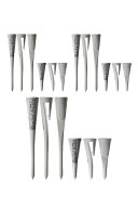 Backs Rush ゴルフ ティー ロング ショート セット 【18本】 ティー紛失防止 ホルダー 帽子 90mm 45mm 売…