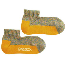 【 rasox ラソックス メランジカラー・アンクル 靴下 S/M/L 】スニーカーソックス ソックス くつ下 くつした メンズ レディース 日本製 吸放湿性カジュアル バイカラー コットン プレゼントお返し ギフト おしゃれ かわいい
