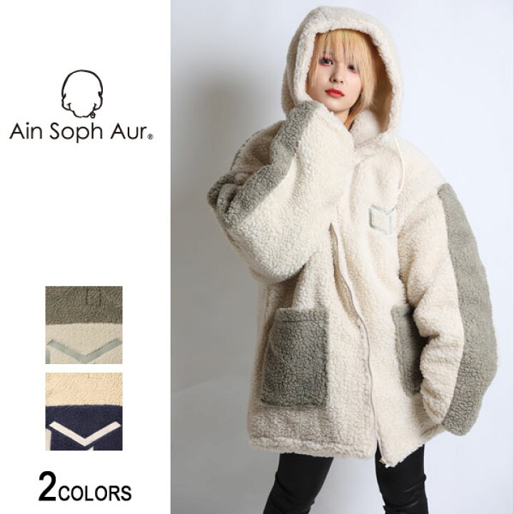 楽天市場】【送料無料】【AinSophAur】刺繍ボアビッグブルゾン（男女 