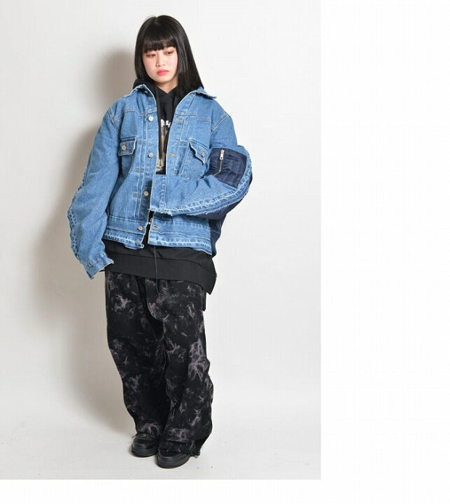 楽天市場 Off クーポン配布中 Ainsophaur アインソフオウル Ma 1 ドッキング Gジャン 男女兼用 アウター デニムジャケット Ma 1 ブルゾン ビッグシルエット ルーズ ストリート メンズ レディース ユニセックス バックサイドオブトーキョー