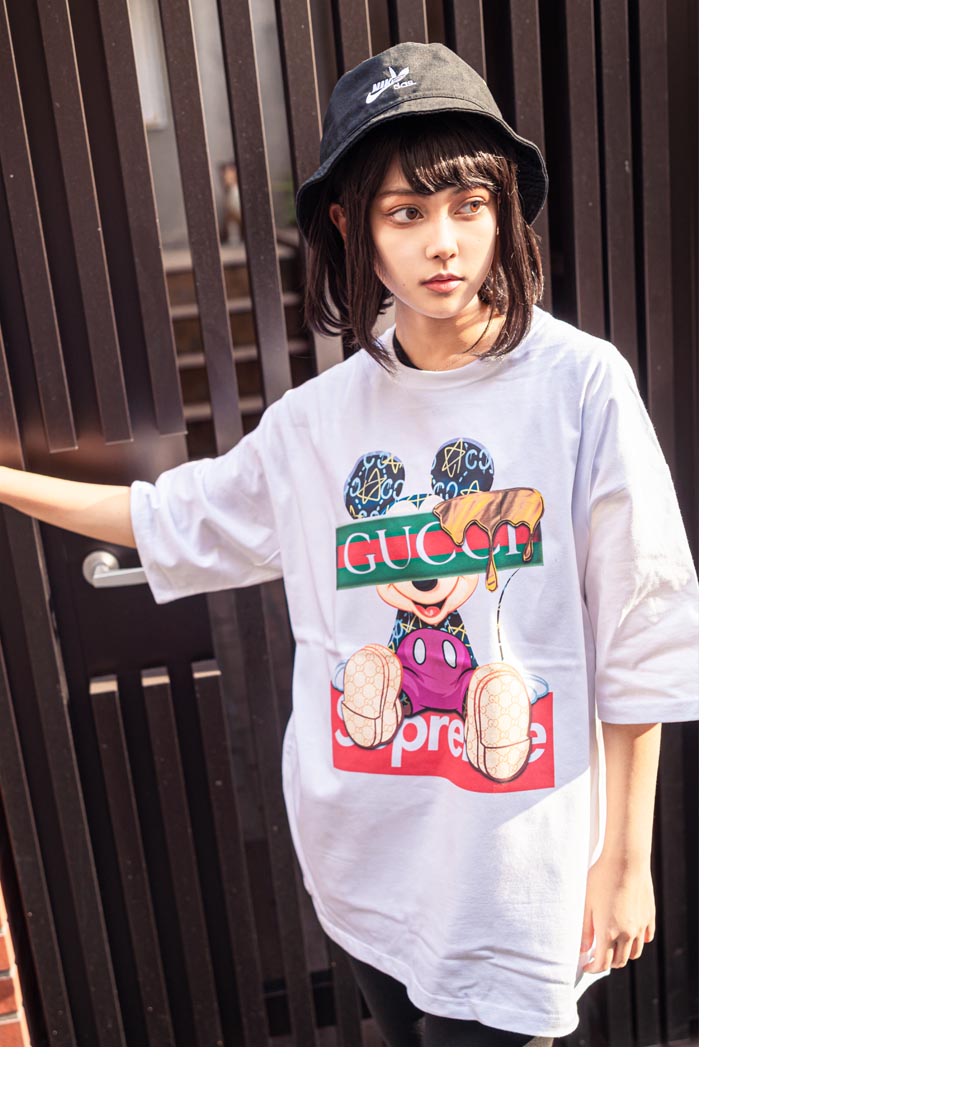 楽天市場】GU×SU MKモノグラム2ndビッグTシャツ（男女兼用）□ 半袖 t