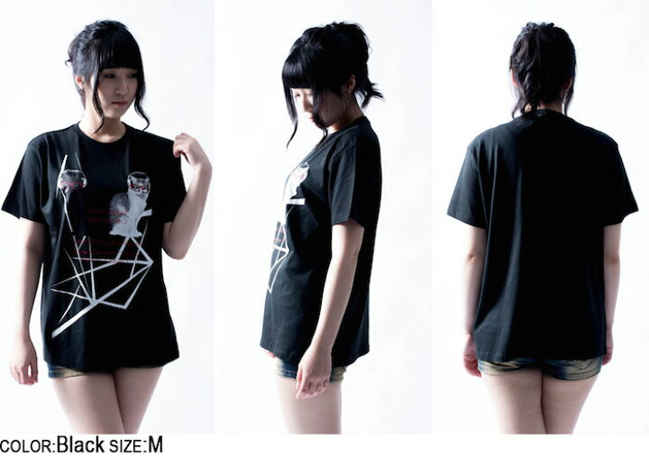 楽天市場 Offクーポン配布中 Chaos Child 香月華 仲谷明香 ネコ華 Tシャツ カオスチャイルド 科学アドベンチャー Chaos Head カオスヘッド Steins Gate シュタインズ ゲート アパレル グッズ 服 ネコ柄 猫柄 キャット フォト カットソー バックサイド
