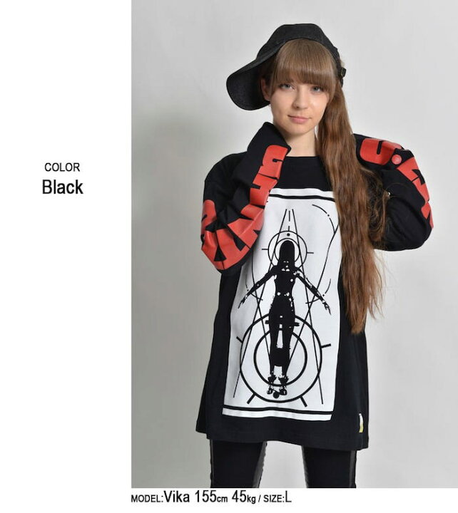 楽天市場 Backside Of Tokyo バックサイドオブトーキョー Gantz O レイカ ロングtシャツ 男女兼用 全2色 M L Xl ガンツ オー ガンツ 大阪編 レイカ 加藤勝 諸星夢人 ベル いぬやしき アパレル グッズ トップス 袖プリント バックサイドオブトーキョー