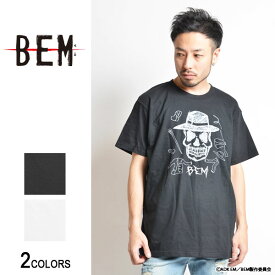 『BEM』Tシャツ ベム ver.（男女兼用）■BEM 妖怪人間ベム トップス 半袖Tシャツ クルーネック プリント アニメ キャラクター グッズ 缶バッジ ストリート カジュアル メンズ レディース ユニセックス