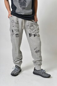 backside of tokyo (バックサイドオブトーキョー) 『テラフォーマーズ リベンジ』落書きスウェットパンツ（男女兼用）／コラボ アパレル グッズ プリント