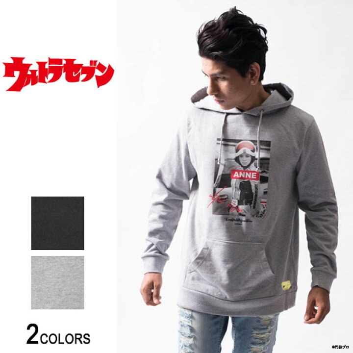 楽天市場 スーパーセール Offクーポン 楽天ランキング入賞品 ウルトラセブン アンヌ隊員 ガールズ フォト プルパーカー 男女兼用 ウルトラマン グッズ 服 アパレル スウェット モロボシ ダン ひし美ゆり子 キャラクター 特撮 ヒーロー 円谷プロ