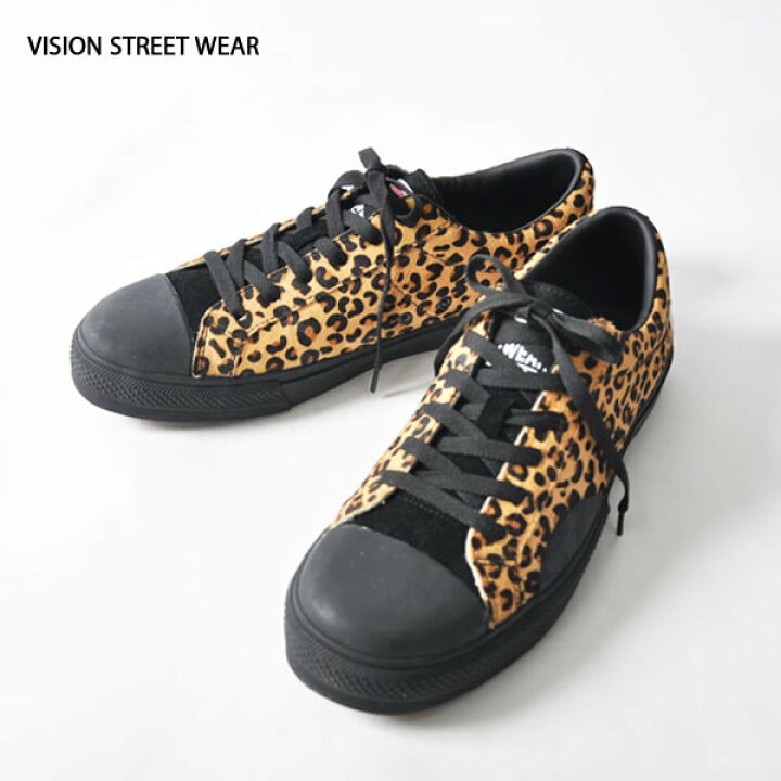 楽天市場 送料無料 Vision Street Wear ヴィジョン ストリート ウェア レオパードスニーカー Lowカット Backside Of Tokyo バックサイドオブトーキョー スニーカー 靴 ローカット ヒョウ柄 豹柄 総柄 レザー 本革 スケート ストリート カジュアル バックサイド