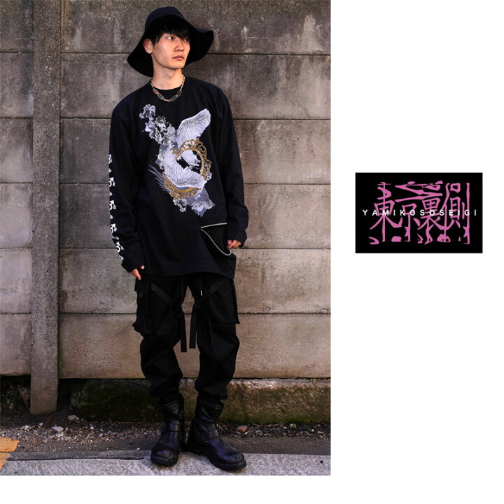 楽天市場】Rose Wing ファスナー付きビッグロンTシャツ （男女兼用 