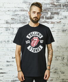 Tシャツ メンズ【RollingStones】ローリングストーンズ Tシャツ メンズ シンプル RS TOUR 1978PT フロントロゴTシャツ レディース おしゃれ 半袖 tシャツ スポーツ ゴルフ ロゴt ロゴtシャツ コットン 綿 ブラック ホワイト バックスピン プレゼント ギフト【トップス】