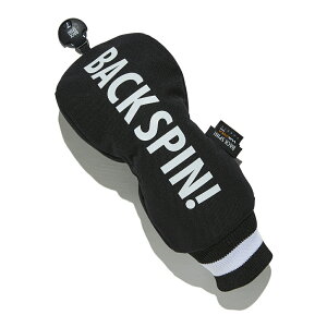 ゴルフ ヘッドカバー ウッド フェアウェイ【BACK SPIN】撥水 丈夫 ナイロン コーデュラ ロゴ ビッグロゴ フェアウェイ ウッド用 ヘッドカバー おしゃれ シンプル かっこいい 可愛い レア ヘッ