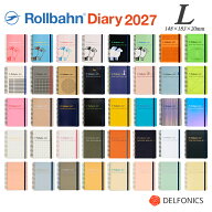 ロルバーン 2027 ダイアリー L 2026年10月始まり デルフォニックス シープ シアー メタリック クリア オ…