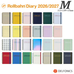 �����o�[�� �_�C�A���[ 2026 3���n�܂� M 2026/2027 �蒠 �X�P�W���[���� �f���t�H�j�b�N�X �X�R�� �N���A ���^���b�N �I�� �r�{ ���u���J Delfonics Rollbahn Monthly Planner Basic Version and Seasonal Limited Editio