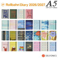 ロルバーン ダイアリー 2026 3月始まり A5 2026/2027 手帳 スケジュール帳 デルフォニックス The Rollbah…