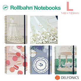 ロルバーン ノート L ポケット付メモ マノワール ドレス デルフォニックス Spring 2024 limited edition. Rollbahn grid notebook with cover graphic.