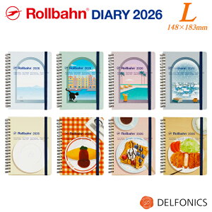 o[ 2026 _CA[ L g 2025N10n܂ 蒠 XPW[ ftHjbNX \ւ\ȃo[ The Rollbahn Monthly Planner Changeable Dress-up Cover Art Edition by Delfonics