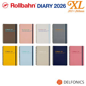 o[ 2026 _CA[ XL 2025N10n܂ 蒠 XPW[ o[ 2026 Delfonics Rollbahn Monthly Planner basic version Extra Large