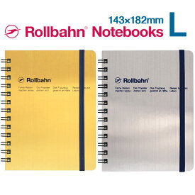 ロルバーン ノート ゴールド シルバー L ポケット付メモ デルフォニックス The Rollbahn Grid Notebook Gold & Silver from DELFONICS