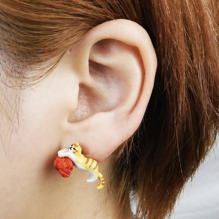 楽天市場】ガーグル ピアス いたずら猫 ねこ ネコ キャット 
