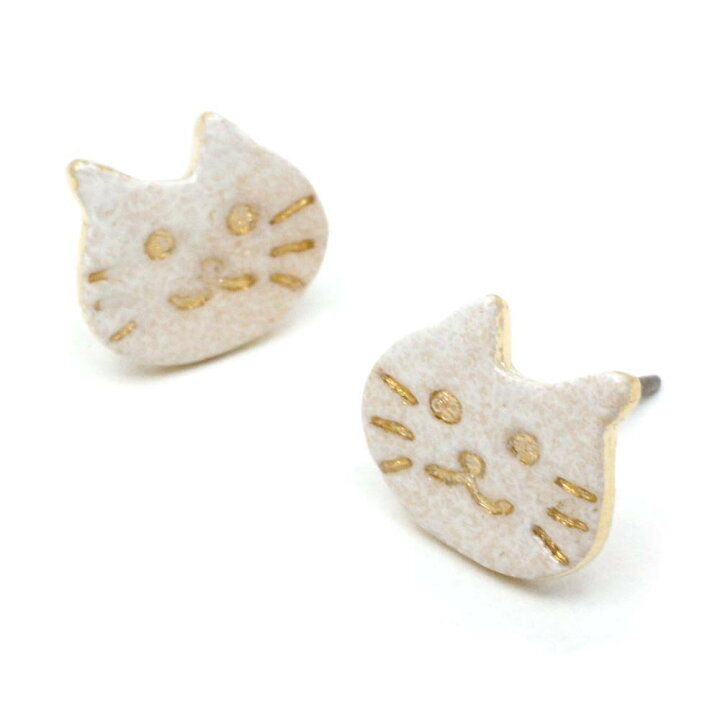 楽天市場】ガーグル ピアス meow ネコ 猫 ねこ キャット  