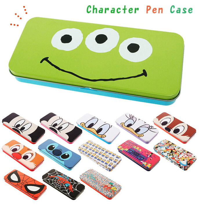 楽天市場 缶ペンケース キャラクター 好評 キャラクター ペンケース カンペンケース ディズニー フェイスアップ Disney ミニオンズ スパイダーマン ウォーリー ミッキー ミニー モンスターズインク スモールプラネット 筆箱 ステーショナリー Backyard Family バッグタウン