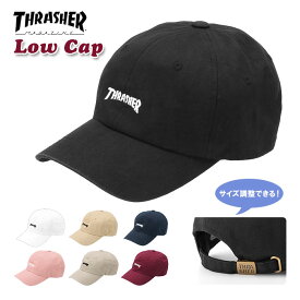 スラッシャー キャップ 好評 ブランド THRASHER メンズ レディース ローキャップ 浅め 無地 ロゴ 刺繍 ワンポイント MAG LOGO 帽子 綿 コットン カジュアル ストリート スポーツ 男女兼用 ユニセックス お揃い おそろ