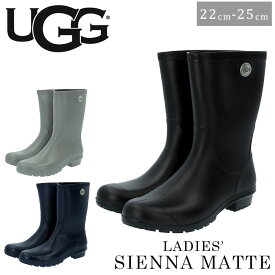 ugg ブーツ 好評 マット pvc アグ レインブーツ 約 22cm 約 23cm 約 24cm 約 25cm ブラック 黒 長靴 スノーブーツ 防水 雪 靴 カジュアル ミドルブーツ プレゼントギフト ガーデニング ラバーブーツ おしゃれ 1100510 シエナマット