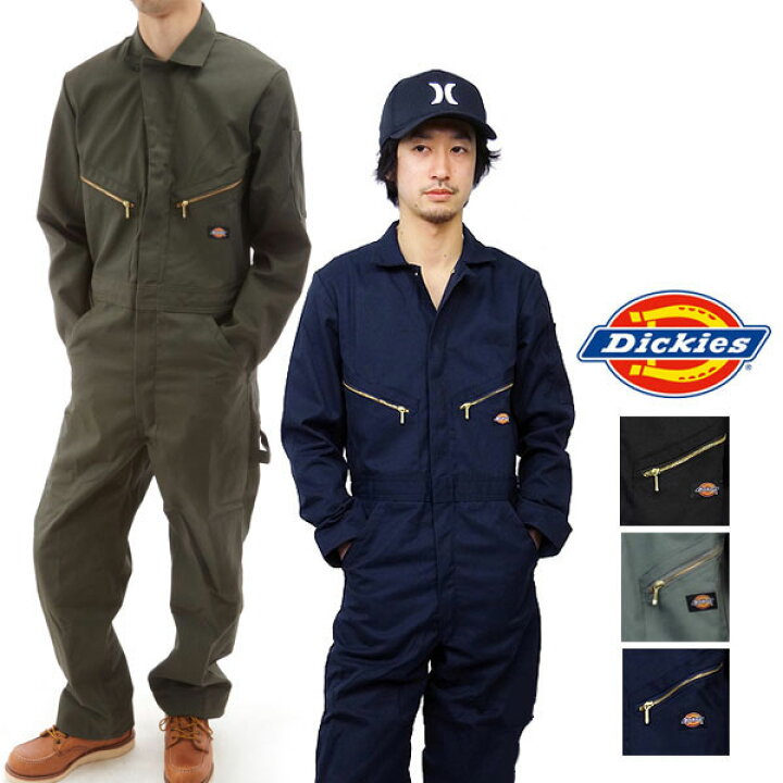 楽天市場 ディッキーズ 通販 正規品 ファッション メンズ デッキーズ 作業着 つなぎ Coverall カバーオール おすすめ 送料無料 4879 Dickies ツナギ 長袖 Backyard Family バッグタウン