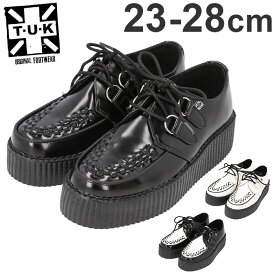 TUK ラバーソール 好評 ティーユーケー T.U.K Viva Mondo Creeper 厚底靴 厚底シューズ レースアップシューズ 厚底 革靴 革 靴 シューズ レザーシューズ UK パンク ロック ロカビリー モッズ おしゃれ メンズ靴 レディース靴