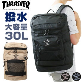 THRASHER スラッシャー リュック 30L 好評 デイパック リュックサック バックパック スクールリュック 撥水 はっ水 THR-262 ブランド ロゴ 男女兼用 メンズ レディース カジュアル 通勤 通学