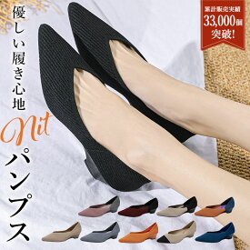 パンプス 痛くない 柔らかい 好評 フラットシューズ ぺたんこ レディース 婦人靴 ニット素材 ウェッジソール ポインテッドトゥ ローヒール 歩きやすい 柔らか やわらかい Vカット ニットパンプス シューズ 靴 おしゃれ 冠婚葬祭 母の日 ストレスフリー