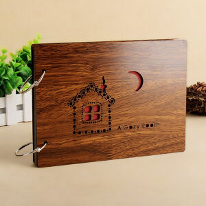 フォトアルバム 木製 好評 写真 フォト 整理 アルバム かわいい おしゃれ アレンジ 手づくり DIY スクラップアルバム スクラップブック 木製カバー フォトブック 増やせる リングファイル リ