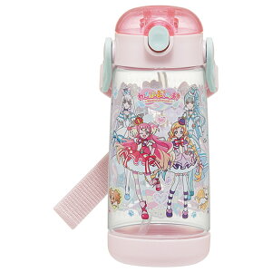 ストローボトル 480ml SKATER スケーター 好評 ワンプッシュボトル キッズ 子供用 こども クリアボトル 透明 軽量 軽い かわいい ワンプッシュ ストロー付き 保育園 幼稚園 通園 通学 小学生 小