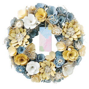 リース 造花 好評 ナチュラルリース Lサイズ フラワーリース プリザーブドフラワー 壁飾り アートフラワー 玄関飾り フラワーアレンジメント フラワーギフト 花 植物 装飾 おしゃれ オシャ