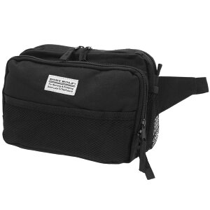 ウエストポーチ メンズ 好評 ボディバッグ ウエストバッグ 大容量 アウトドア スポーツ シンプル 斜めがけ ワンショルダー 無地 ロゴ 旅行 トラベル サブバッグ 多機能 BODY WOLF ボディウルフ