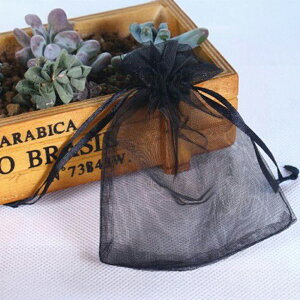 オーガンジー 巾着 100枚 好評 100枚セット 巾着袋 ラッピング 袋 オーガンジーポーチ 透明 ラッピング袋 包装袋 プチギフト ギフトバッグ 収納 小物入れ 贈り物 ギフト 保管用 結婚式 ハロウ