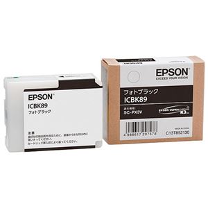 （まとめ） エプソン EPSON インクカートリッジ フォトブラック ICBK89 1個 【×3セット】 | BACKYARD FAMILY ママタウン