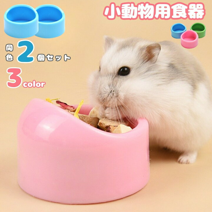 楽天市場】小動物用食器 フードボウル 2個セット ペット用品 エサ入れ 