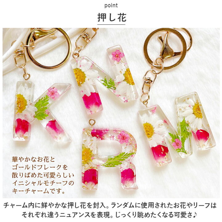 楽天市場】イニシャルチャーム キーリング 通販 イニシャル チャーム  
