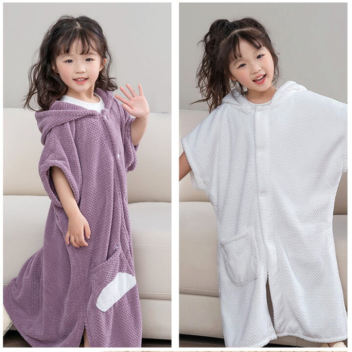 セール】アニマルバスローブ フード付き 吸水速乾 ふんわり やわらか 肌ざわりやさしい  マイクロファイバー（おくるみ）｜Rosemadame（ローズマダム）のファッション通販 - ZOZOTOWN Umeyda ボーイズ ガールズ フード付きバスローブ ソフトタオル ローブ キッズ テリークロス スパ ローブ 寝間着 3-12歳