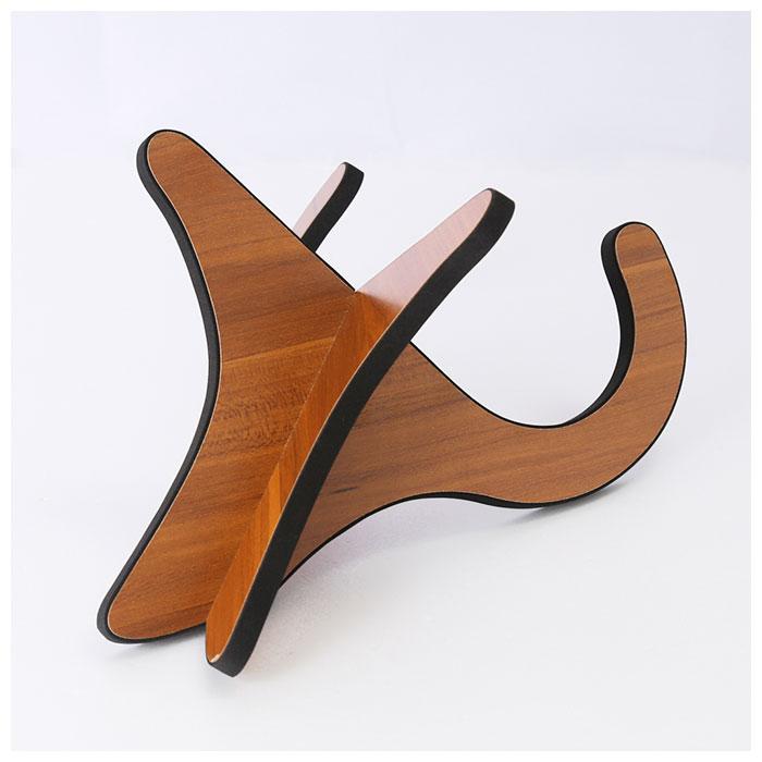 ウクレレ スタンド 通販 木製 木目調 高い素材 楽器スタンド 軽量 小型 ブラウン ホルダー 組み立て式 ヴァイオリン マンドリン ダークブラウン  組立て 便利 簡単 デザイン