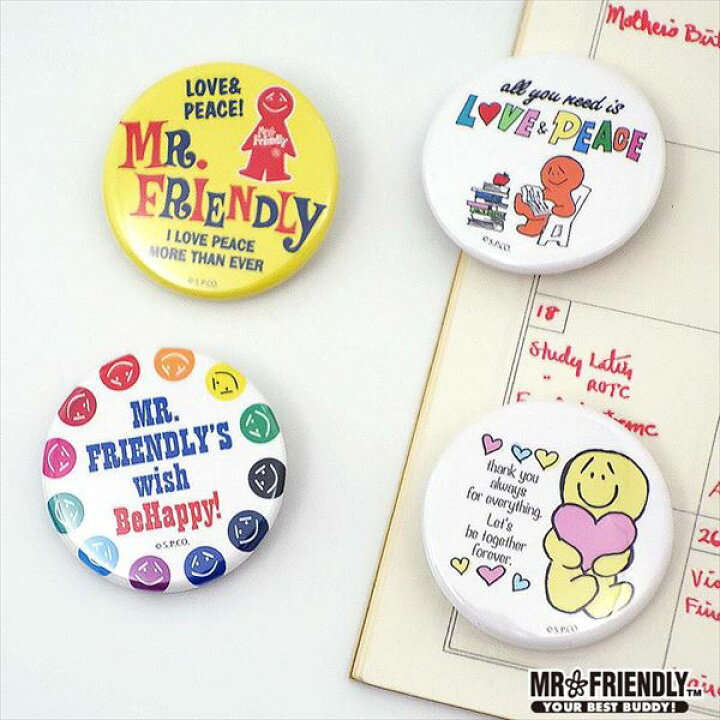 楽天市場】ミスターフレンドリー Mr.Friendly バッジ 通販 ミスター 