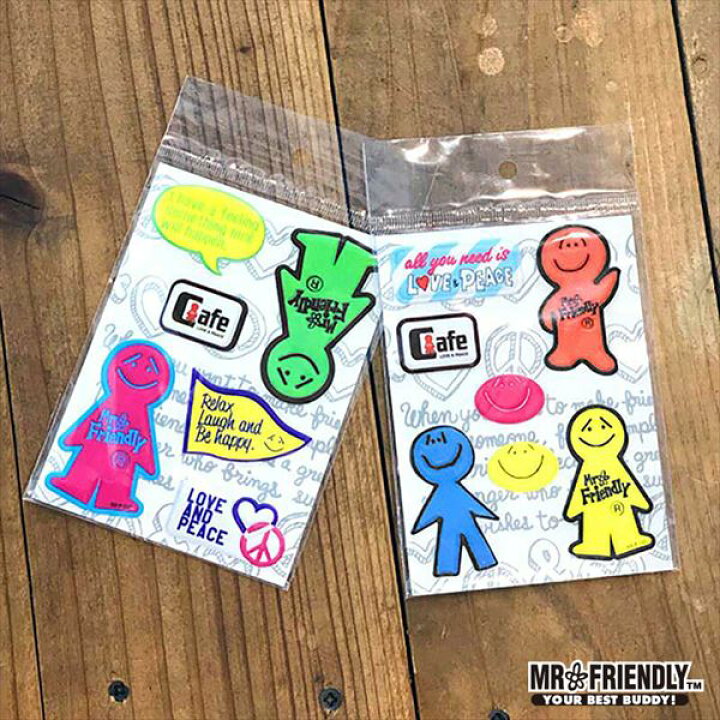 楽天市場 ミスターフレンドリー Mr Friendly シール 通販 ミスターフレンドリーカフェ 文具 ステーショナリー シール 文房具 Backyard Family ママタウン