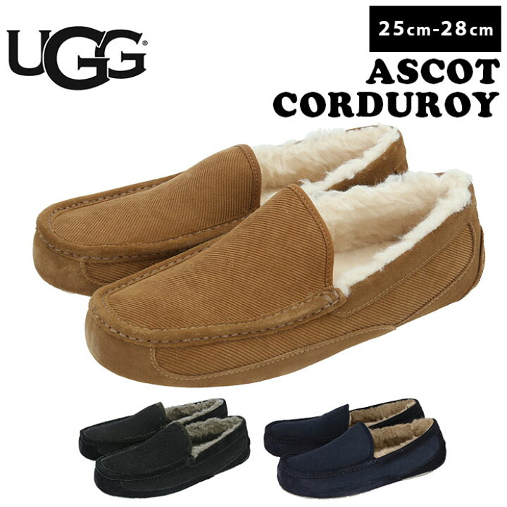 楽天市場】ugg モカシン メンズ 通販 アグ 内ボア スリッポン 約 25cm 