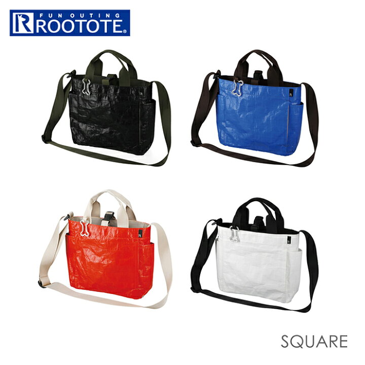 楽天市場 ルートート ショルダー 通販 Rootote レディース メンズ トートバッグ 2way ショルダーバッグ 斜めがけ レジャーシート素材 バッグ Square 1949 Sn スクエアdog タープ A お散歩バッグ お散歩グッズ お出かけ 犬用品 Backyard Family ママタウン