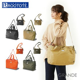 ルートート ショルダー 通販 ROOTOTE ショルダーバッグ レディース 斜めがけ 大人 トートバッグ 2way トート A4 軽量 軽い 大容量 エコバッグ 洗える 丸洗い 洗濯機 グランデ GRANDE トランシェ Tran-che おしゃれ シンプル カジュアル 6773