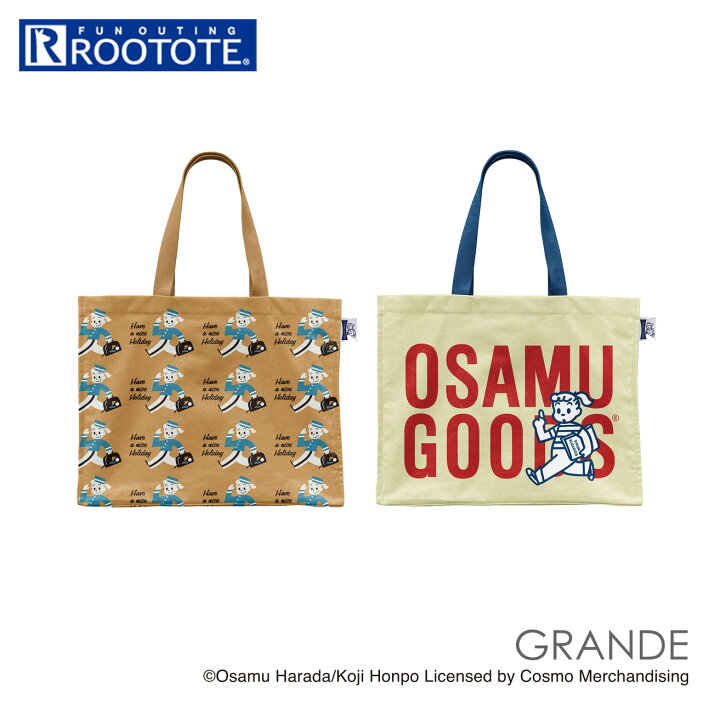 楽天市場 オサムグッズ トートバッグ 通販 Osamu Goods ルートート Rootote レディース 大きめ A3 通学 通勤 レッスン バッグ 紙袋 デザイン おしゃれ 大人 かわいい グランデ Grande Box 12 原田治 コラボレーション Ip グランデbox Osamu A レディースバッグ