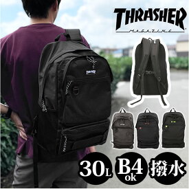 スラッシャー リュック THR-233 THRASHER 通販 メンズ 大容量 30L A4 B4 通学 通勤 おしゃれ カジュアル 軽量 軽い 撥水 はっ水 シンプル 消臭 抗菌 ポケット 大学生 高校生 中学生 リュックサック バックパック デイパック ユニセックス 男女兼用 レディース メンズバッグ