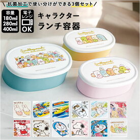 SKATER スケーター 弁当箱 お弁当箱 ランチボックス キャラクター 抗菌 3点セット 入れ子式 通販 シール容器 保存容器 デザートケース 小物入れ 3サイズ 3段 子供用 キッズ こども 子ども 子供 ランチ容器 プラスチック