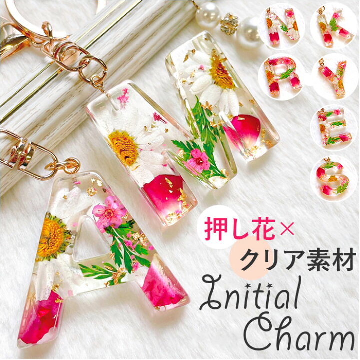 楽天市場】イニシャルチャーム キーリング 通販 イニシャル チャーム  