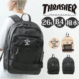 THRASHER スラッシャー リュック 26L 通販 リュックサック デイパック バックパック スクールリュック 撥水 はっ水 THR-263 ブランド ロゴ 男女兼用 メンズ レディース カジュアル 通勤 通学